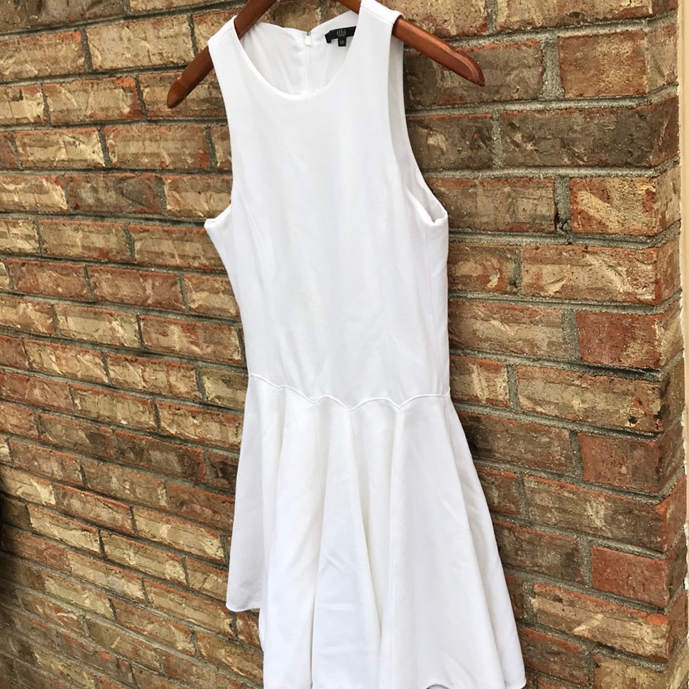 Sleeveless Scuba Stretch A-Line Dress